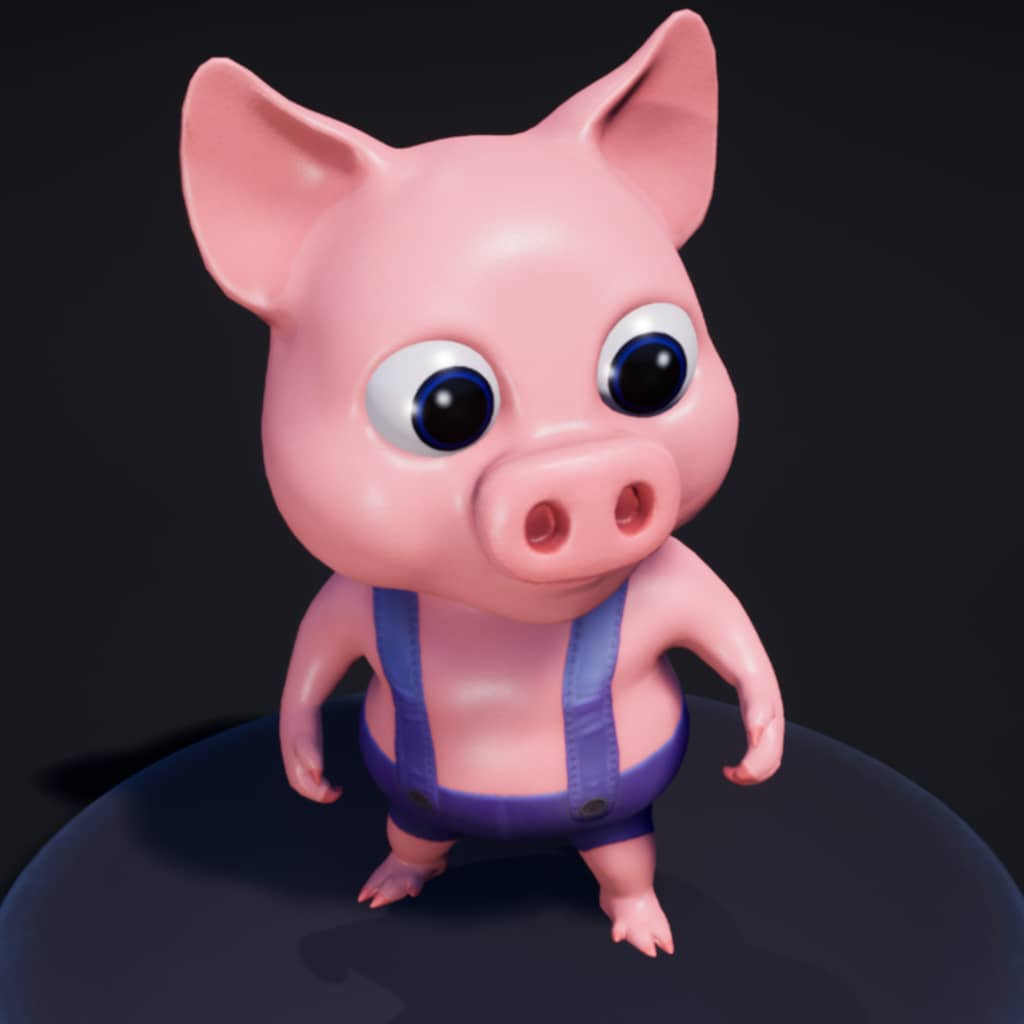 Pig Character - Game PigNapping 
