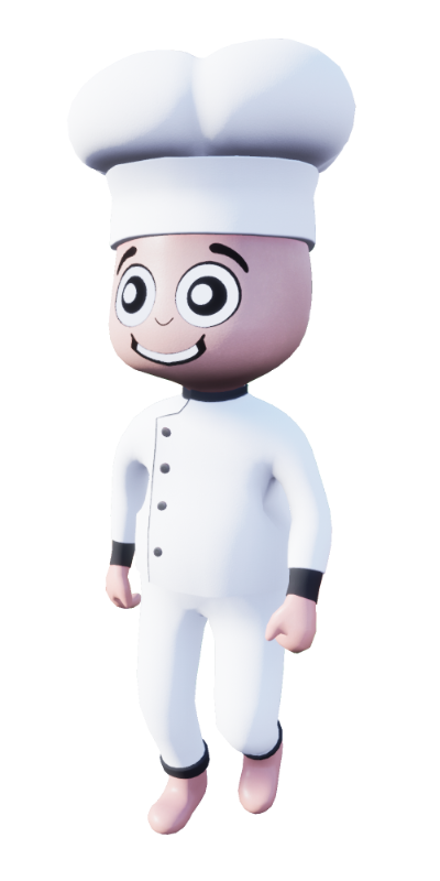3d Character Chef - Faster - Fast Food