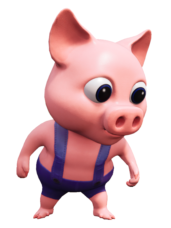 Pig 3d Character - PigNapping Game