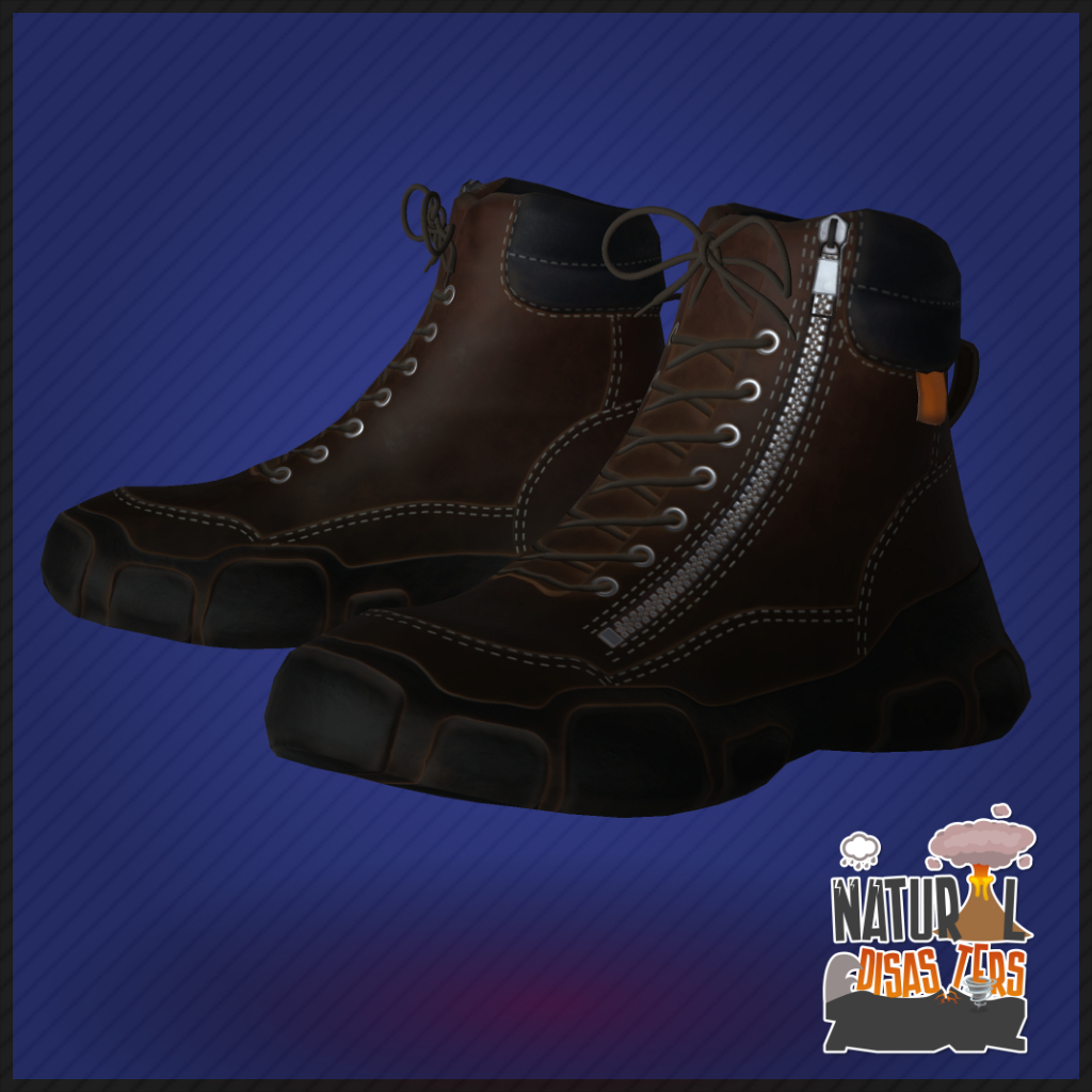 3D Stylized Leather Boots - Natural Disasters - Face