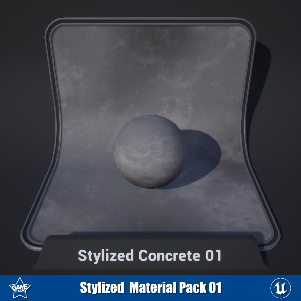 Stylized Concrete Materials 01