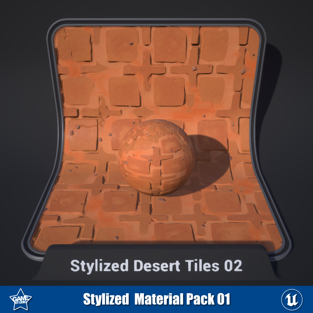 Stylized Desert Tile Materials 02