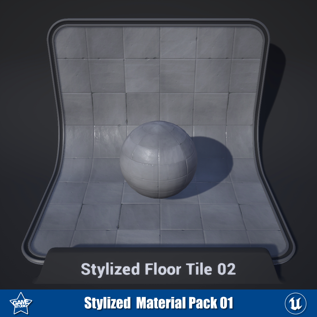 Stylized Floor Tile Materials 02