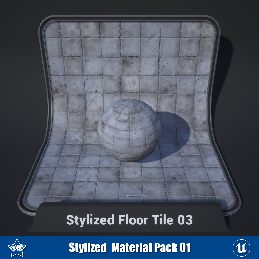 Stylized Floor Tile Materials 03