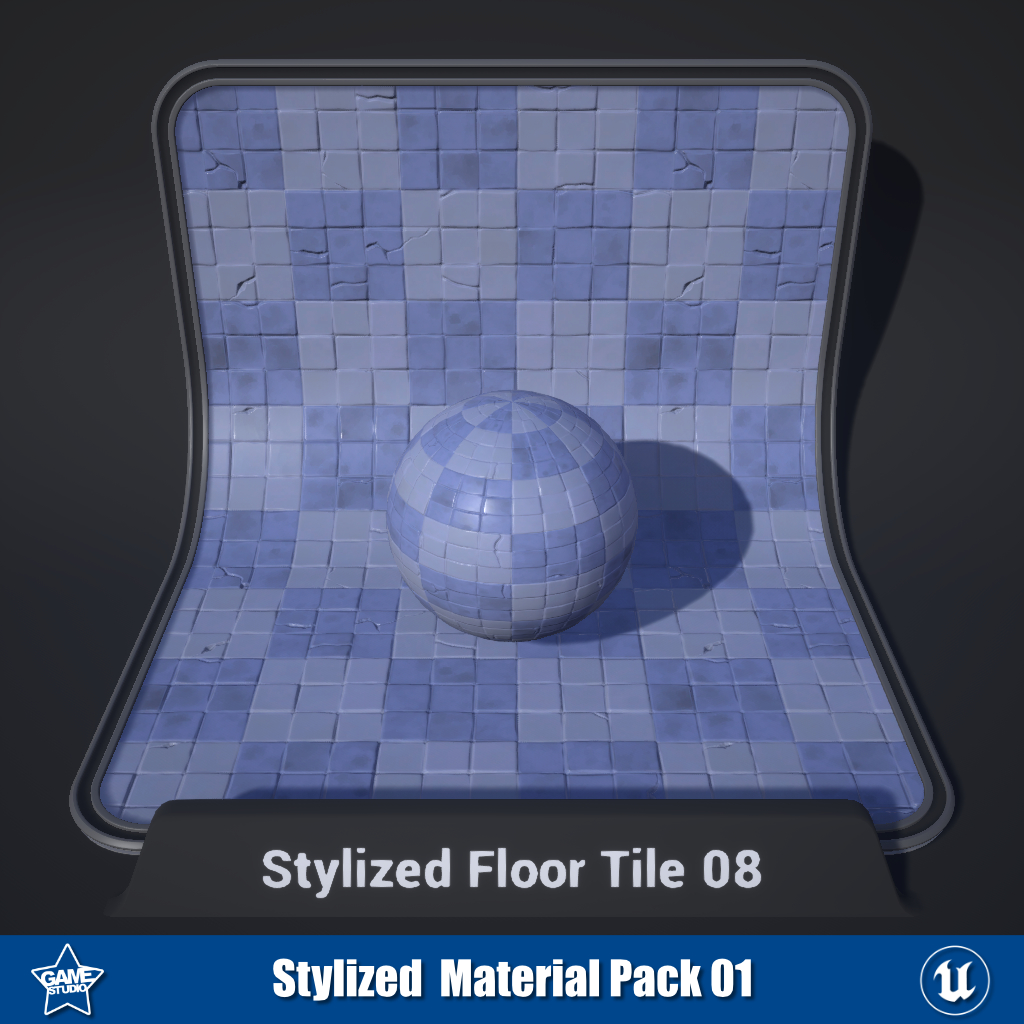 Stylized Floor Tile Materials 08