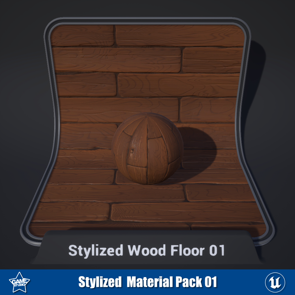 Stylized Wood Floor Materials 01