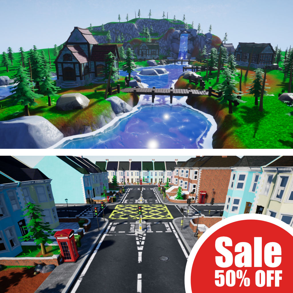 Stylized Modular Packs on Unreal Marketplace Store on Sale! Save 50% from now through November 24.