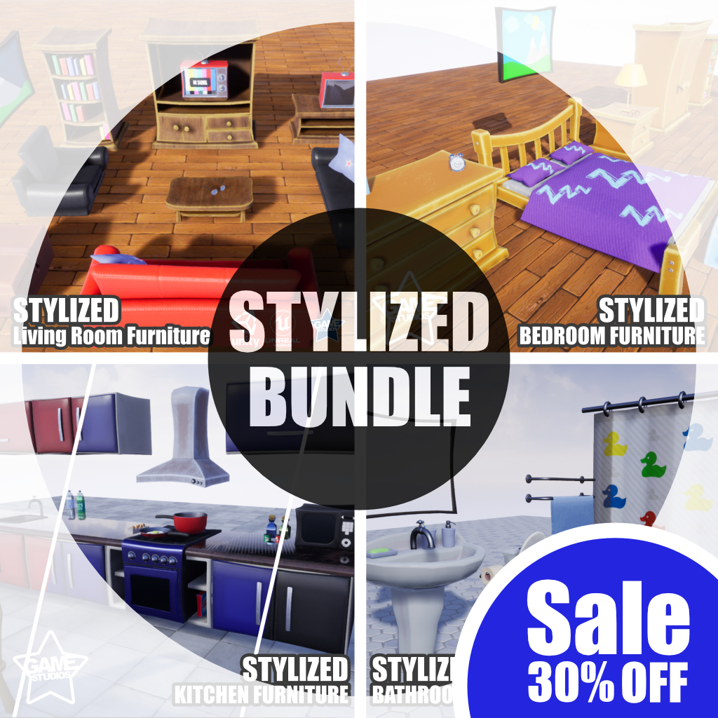 Unreal Marketplace Exclusive: Save 30% on Stylized Furniture Bundle!